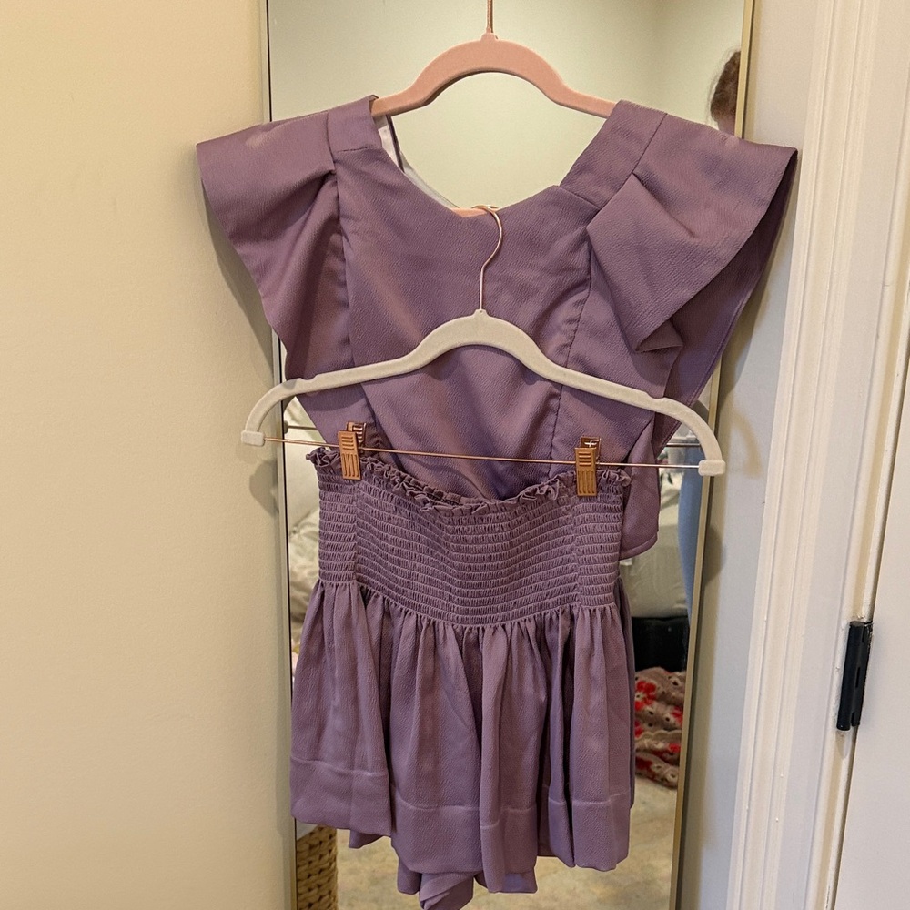 Purple Ruffled Skirt